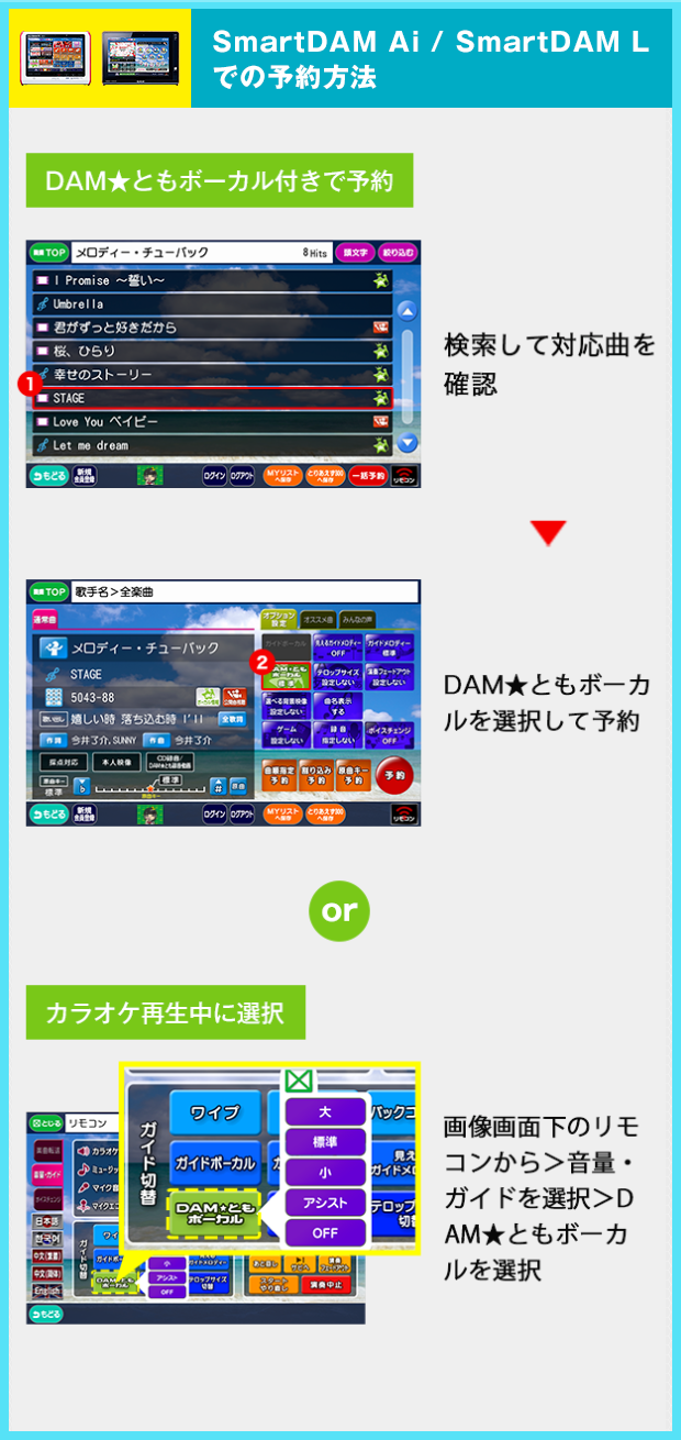 Smart DAM Lでの再生方法