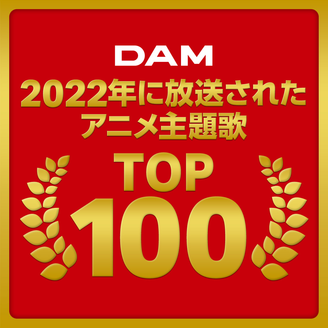 2022年に放送されたアニメ主題歌TOP100