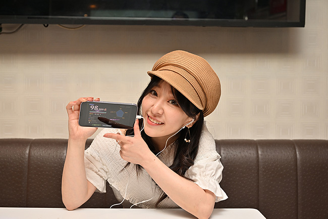 高得点を取った中冨 杏子(なかとみ あんこ)さん